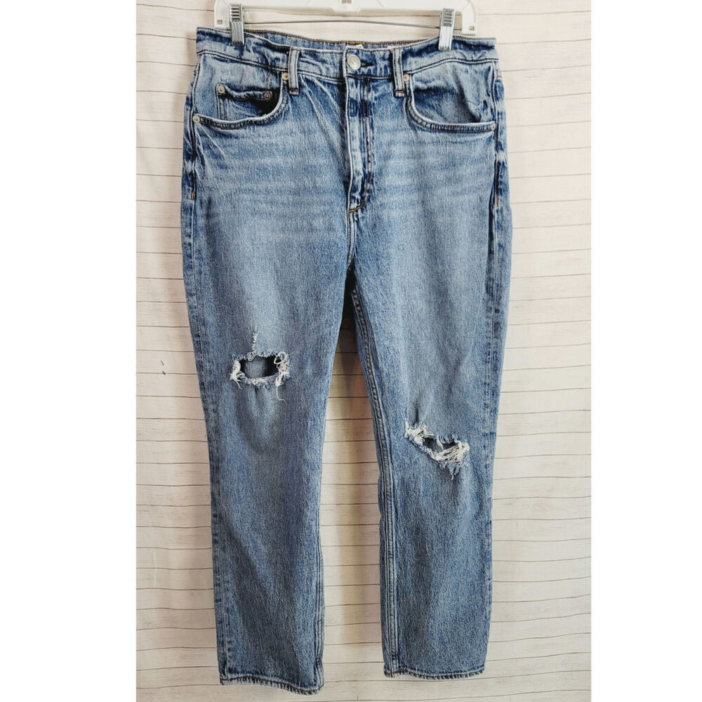 Rag & Bone Wren High Rise Slim Straight in Everly, sz 31